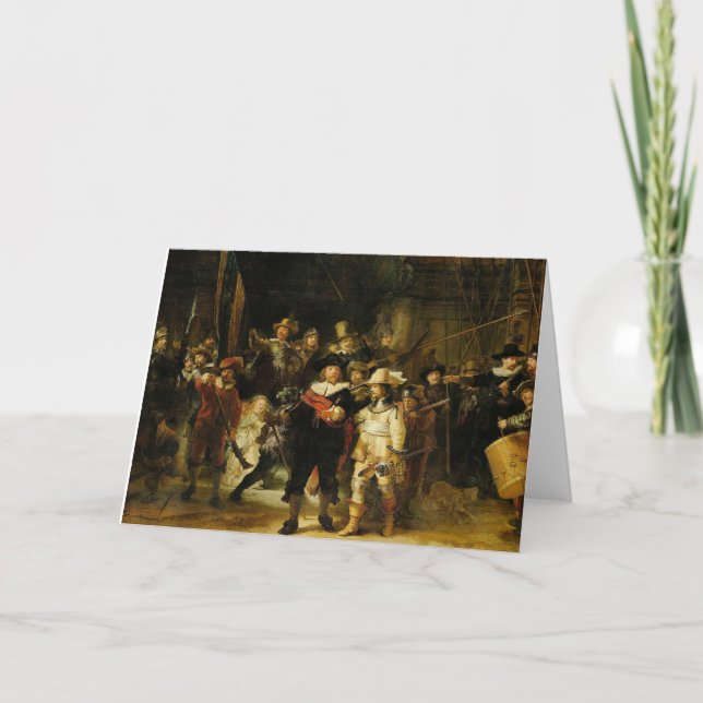 Rembrandt - The Night Watch Thank You Card (Front)