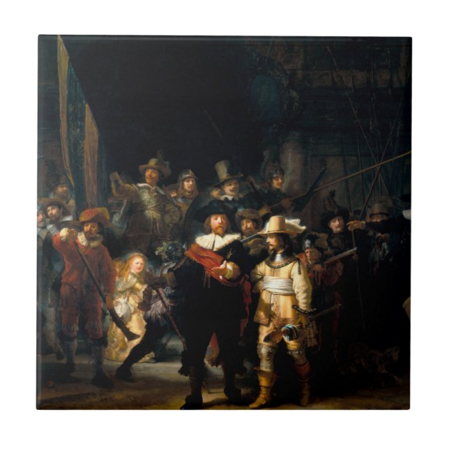 Rembrandt The Night Watch Tile (Front)