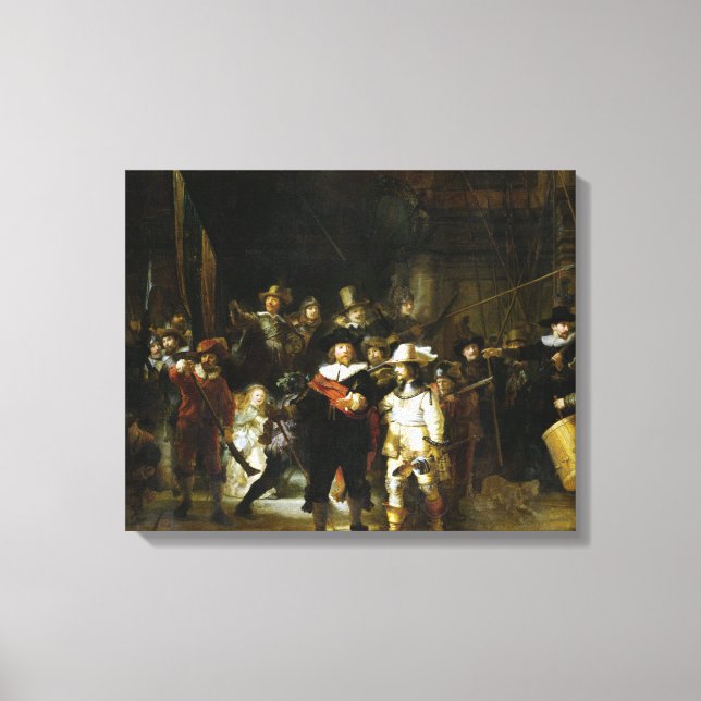 Rembrandt The Nightwatch Canvas Print (Front)