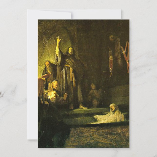 Rembrandt - The Raising of Lazarus Card (Front)