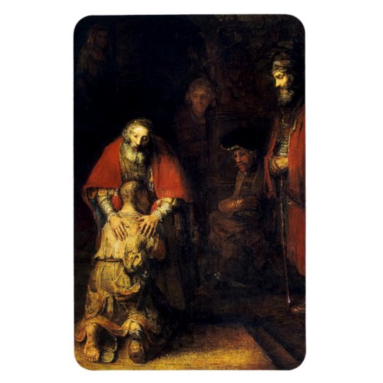 Rembrandt - The Return of the Prodigal Son Magnet | Zazzle.com