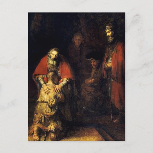 Rembrandt _ The Return of the Prodigal Son Postcard
