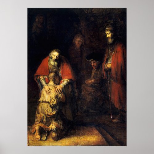 Rembrandt _ The Return of the Prodigal Son Poster