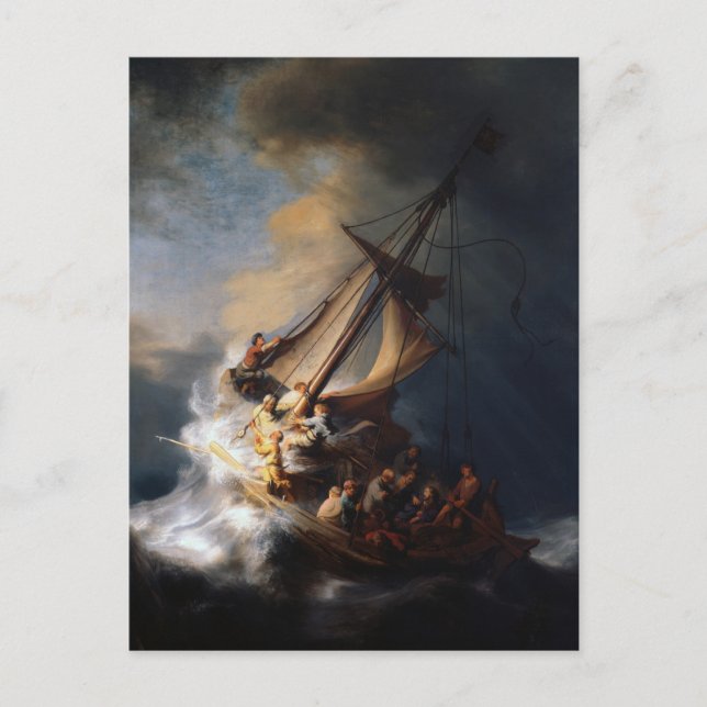 Rembrandt The Storm on the Sea of Galilee Postcard (Front)