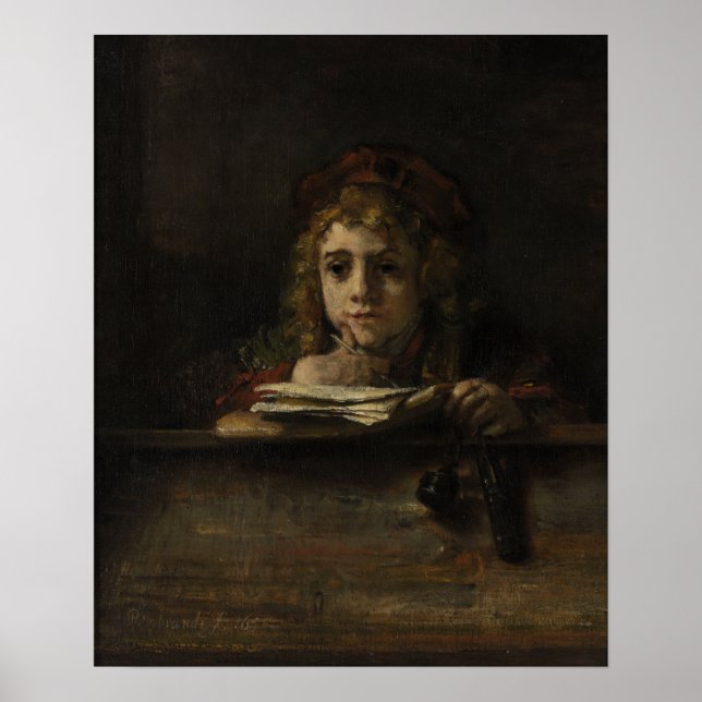 Rembrandt - Titus At His Desk Poster (Front)