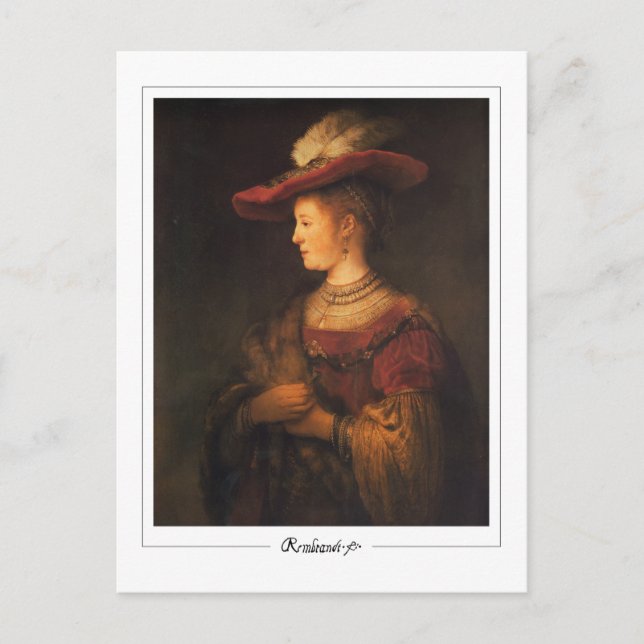 Rembrandt van Rijn #27 - Fine Art Postcard (Front)