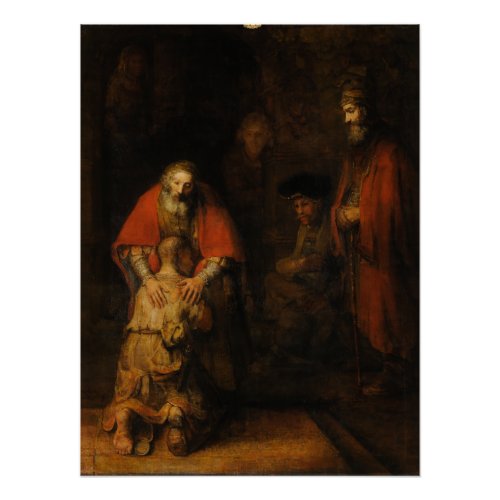 Rembrandt van Rijn Return of the Prodigal Son Poster