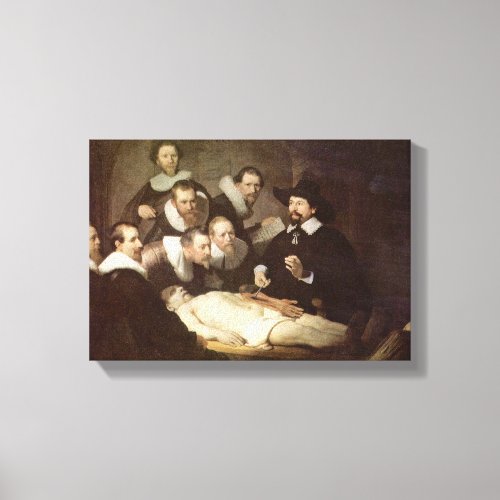 Rembrandt van Rijn _ The Anatomy Lesson Canvas Print