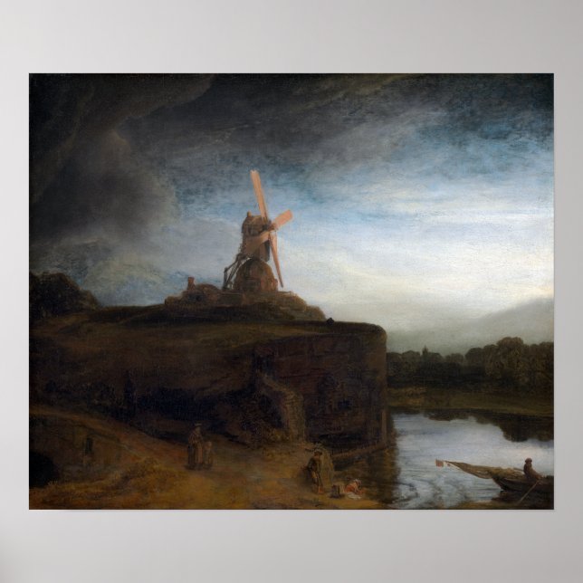 Rembrandt van Rijn The Mill Poster (Front)