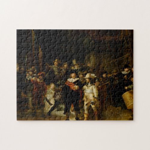 REMBRANDT VAN RIJN_ The Nightwatch 1642 Jigsaw Puzzle