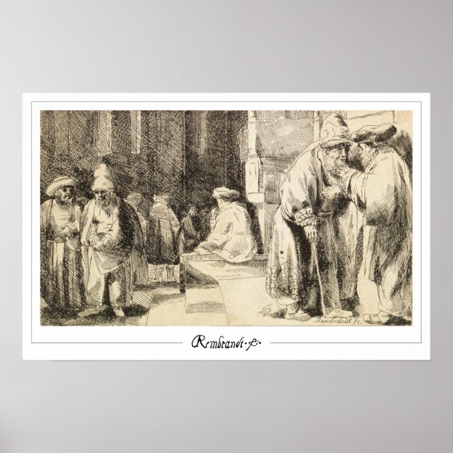 Rembrandt van Rijn Zedign Art Poster #117 (Front)