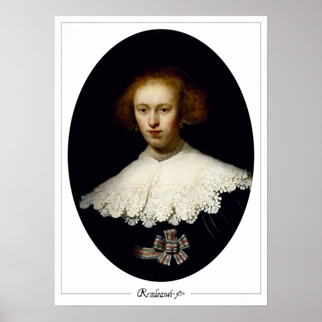 Rembrandt van Rijn Zedign Art Poster #252 (Front)