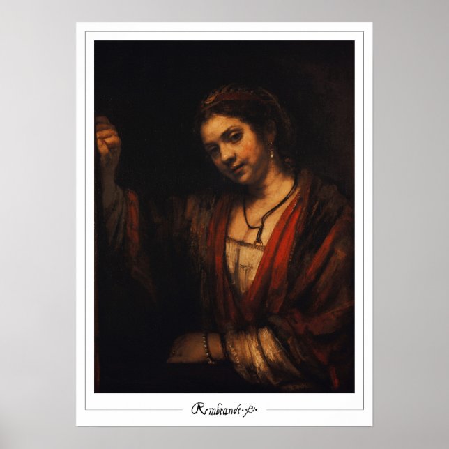 Rembrandt van Rijn Zedign Art Poster #329 (Front)