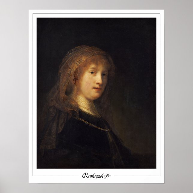 Rembrandt van Rijn Zedign Art Poster #4 (Front)