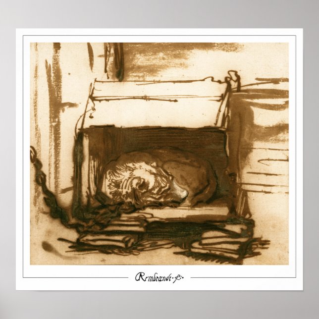Rembrandt van Rijn Zedign Art Poster #431 (Front)