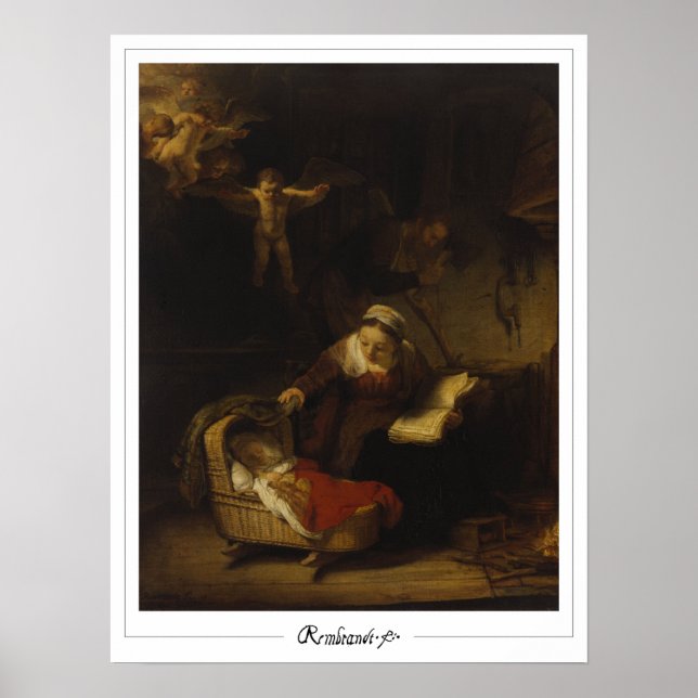 Rembrandt van Rijn Zedign Art Poster #672 (Front)