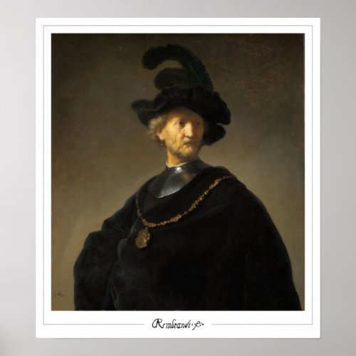 Rembrandt van Rijn Zedign Art Poster 713