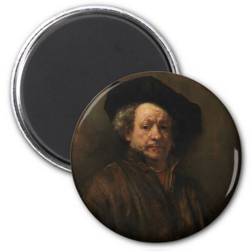 Rembrandt van Rijns Self Portrait Fine Art Magnet