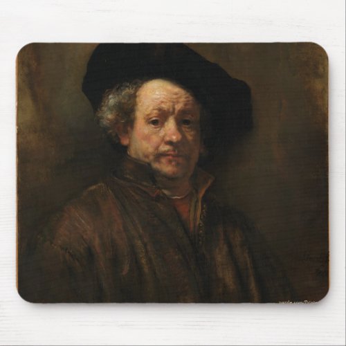 Rembrandt van Rijns Self Portrait Fine Art Mouse Pad