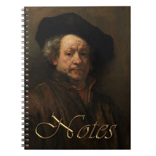 Rembrandt van Rijns Self Portrait Fine Art Notebook
