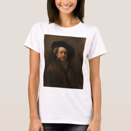 Rembrandt van Rijns Self Portrait Fine Art T_Shirt