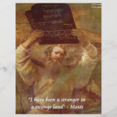 Rembrandt's Moses & Biblical Quote (Front)