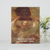 Rembrandt's Moses & Biblical Quote (Standing Front)