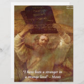 Rembrandt's Moses & Biblical Quote (Front/Back)