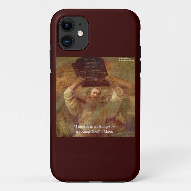 Rembrandt's Moses & Quote iPhone 5/5S Case (Back)