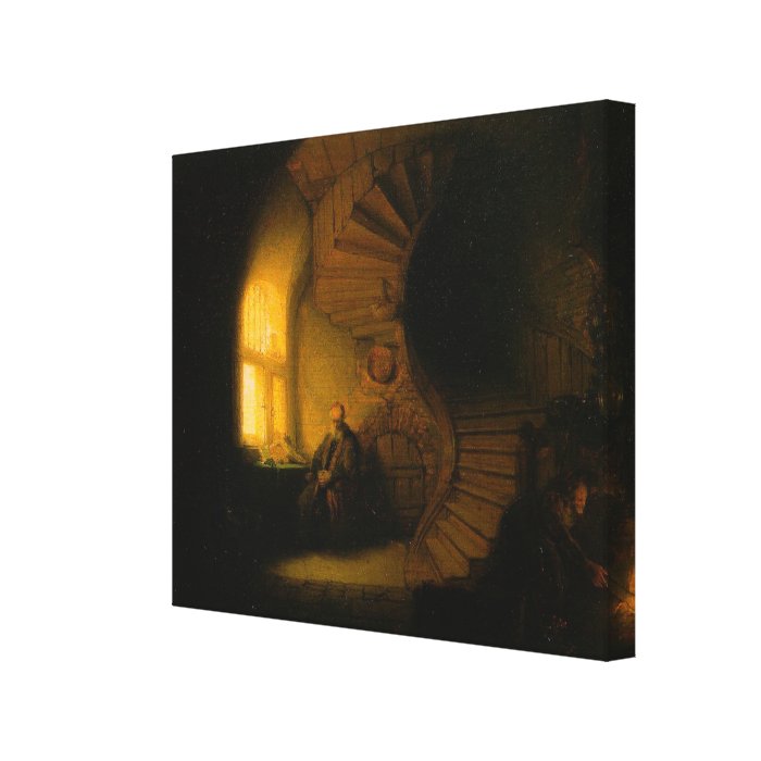 Rembrandt's The Philosopher in Meditation Gallery Wrapped Canvas