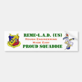 REME LAD Motor Vehicle Identification Bumper Sticker