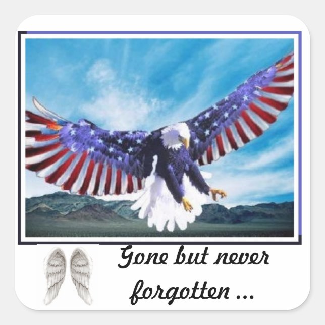 Remebering the ones we've lost square sticker (Front)