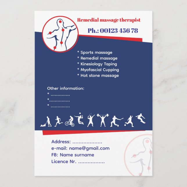 Remedial massage Flyer Template (Front)