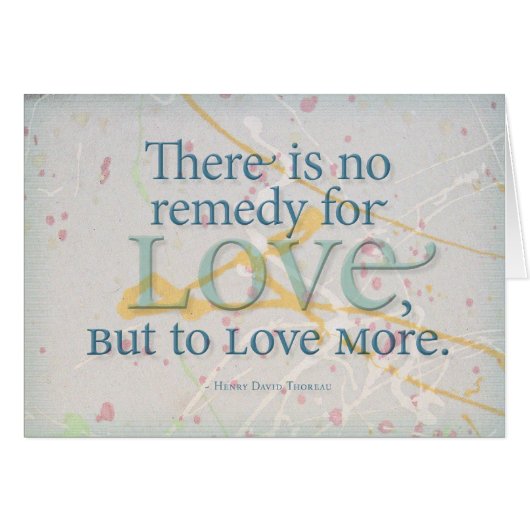 Remedy for Love -Thoreau (Front Horizontal)