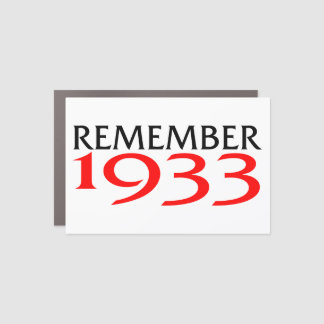 Remember 1933 Car Magnet