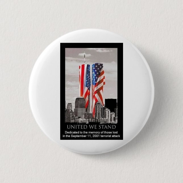 Remember 9/11 pinback button (Front)