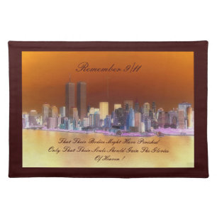 remember 9/11 placemat