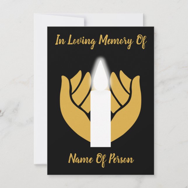 Remember A Loved One Death Anniversary Postcard (Front)