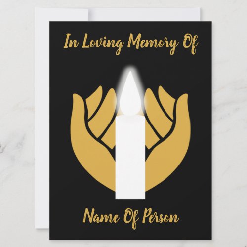 Remember A Loved One Death Anniversary Postcard