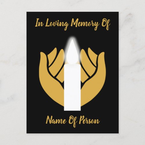 Remember A Loved One Death Anniversary Postcard