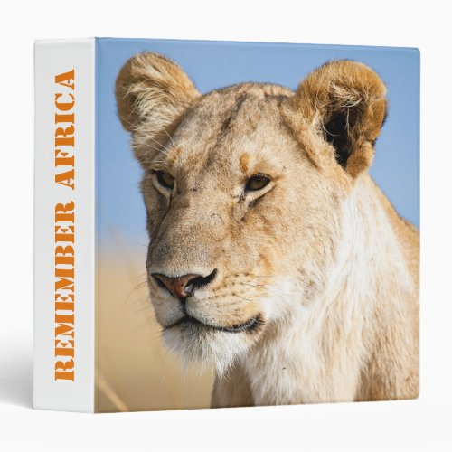 Remember Africa Portrait of a lioness photo 3 Ring Binder
