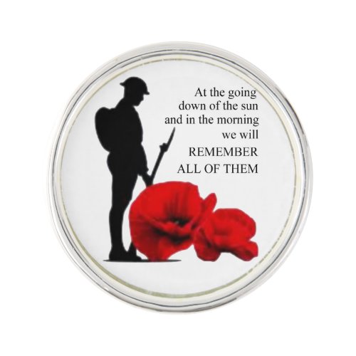 Remember All Of Them Remembrance Day Lapel Pin