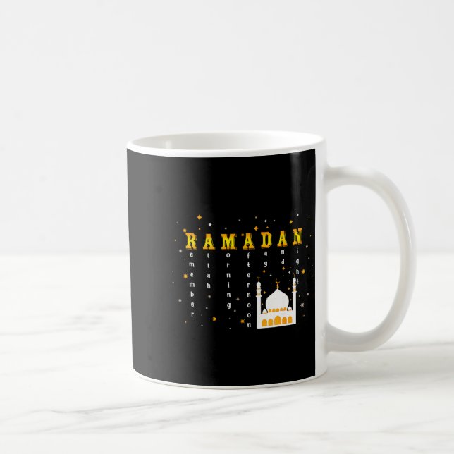 Remember Allah Ramadan Mubarak Kareem  Coffee Mug (Right)