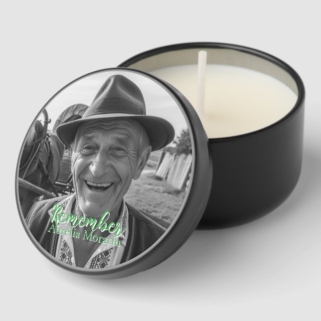 Remember Candle  Mini Candle Favors (Corner)