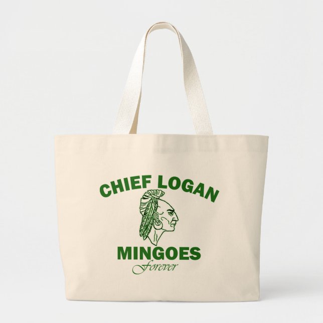 Remember Chief Logan High School Large Tote Bag (Front)