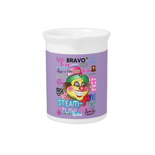 REMEMBER CLOWNS BEVERAGE PITCHER (Front)
