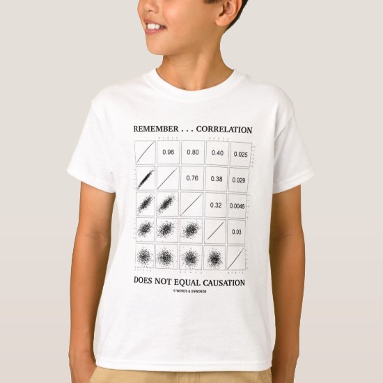 Remember ... Correlation Does Not Equal Causation T-Shirt