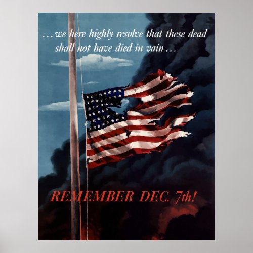 Remember December 7th Poster