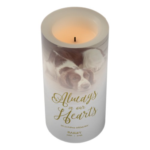 Remember Dog Beloved One Pet Passed Away Flameless Candle