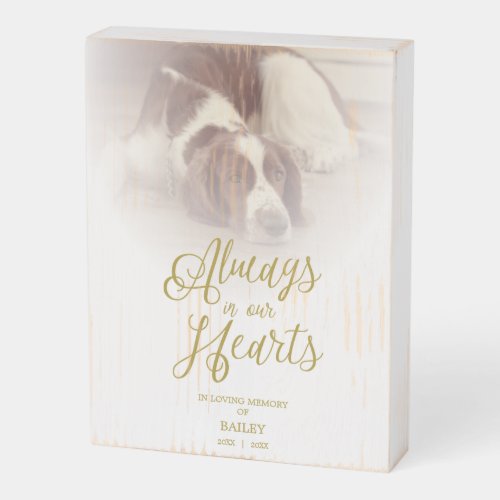 Remember Dog Cat Beloved One Pet Passed Away Wooden Box Sign